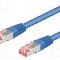 Cablu patch cord, Cat 6, lungime 1m, S/FTP, Goobay - 68267