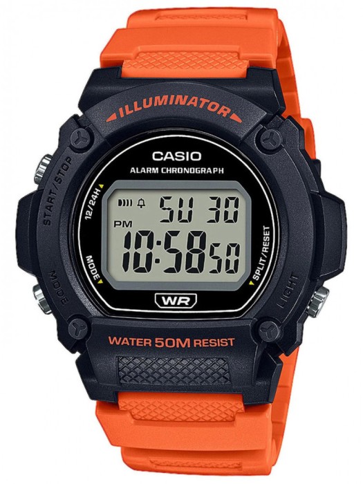 Ceas Barbati, Casio, Collection W-21 W-219H-4A - Marime universala