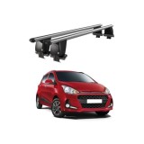 Bare transversale portbagaj auto aluminiu compatibile plafon neted Hyundai i10 IA 2017-2019 argintii sau negre