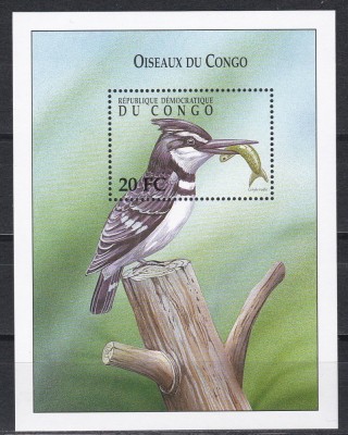 Congo 2000 - Păsările din Congo, Colita, MNH foto