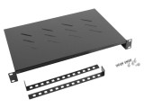 Raft 1U negru LANBERG Standard 19" Z20381 - Suport echipamente rețea