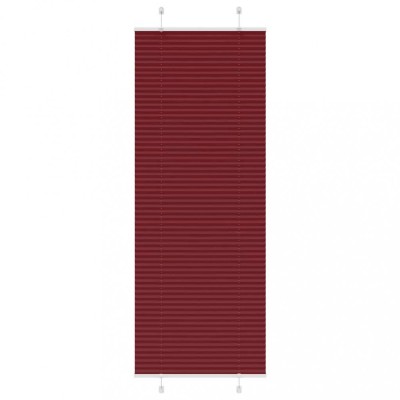 Jaluză plisată Bordeaux Roșu 80x200 cm Lățime țesătură 79,4 cm foto