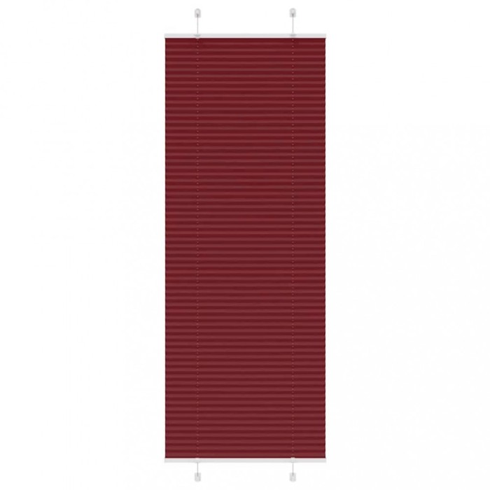 Jaluză plisată Bordeaux Roșu 80x200 cm Lățime țesătură 79,4 cm