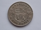 ONE RUPEE 1950 MAURITIUS