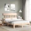 VidaXL Cadru de pat fără saltea, 140x190 cm, lemn masiv de pin 3193576