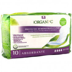 Absorbante extra din bumbac organic pentru incontinenta, 10 bucati, Organyc