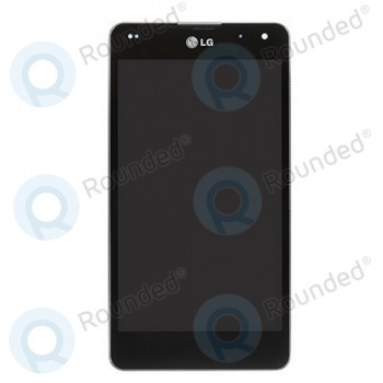 Modul de afișare LG E975 Optimus G complet cu carcasă frontală neagră foto