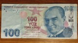 Turcia - bancnota de colectie - 100 lire 2009 - Mustafa Kemal Atat&uuml;rk - starea din imagini