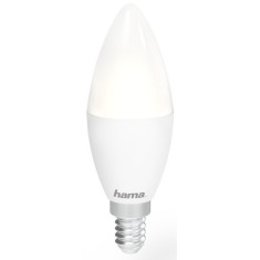 Bec LED RGBW inteligent Hama, Wi-Fi, E14, 5.5W, lumina alba si colorata, clasa energetica F