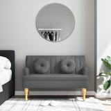 Gossi bancheta cu perne, gri inchis, 113x64,5x75,5 cm, textil