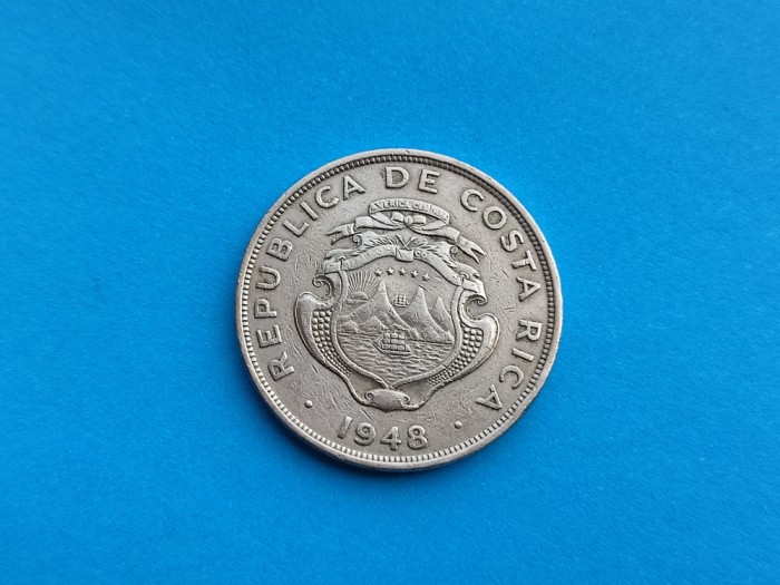 2 Colones 1948 Costa Rica