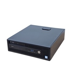 Unitate PC Refurbished, HP PRODESK 600 G2 SFF, Procesor I3 6320, Memorie RAM 8 GB, SSD 128 GB NOU, Windows 10 Pro