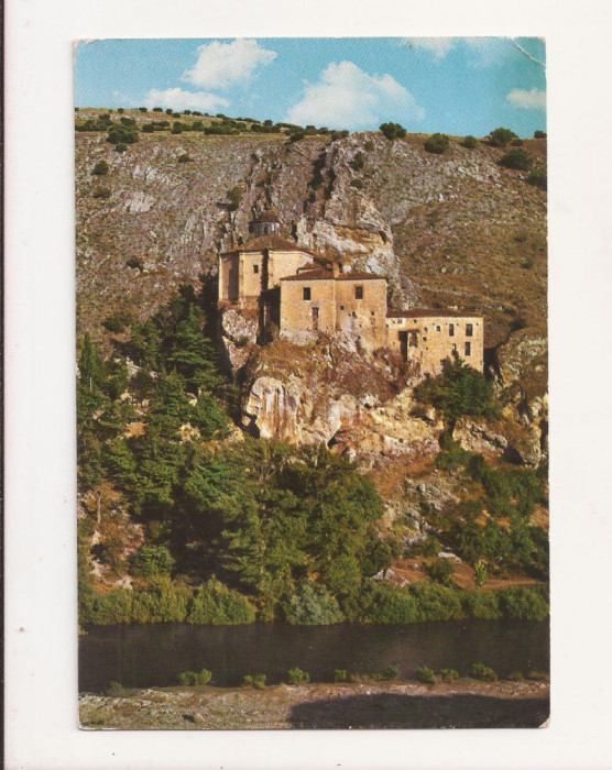 FA6 - Carte Postala - SPANIA - Soria, Ermita de San Saturio, circulata 1972
