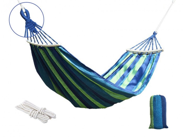 Hamac de gradina pentru 2 persoane, 190 x 150 cm, capacitate maxima 200 kg, Keltin K02391