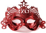 Masca Venetiana Rosie cu Ornament, Mister &amp; Fascinatie, 24x8cm