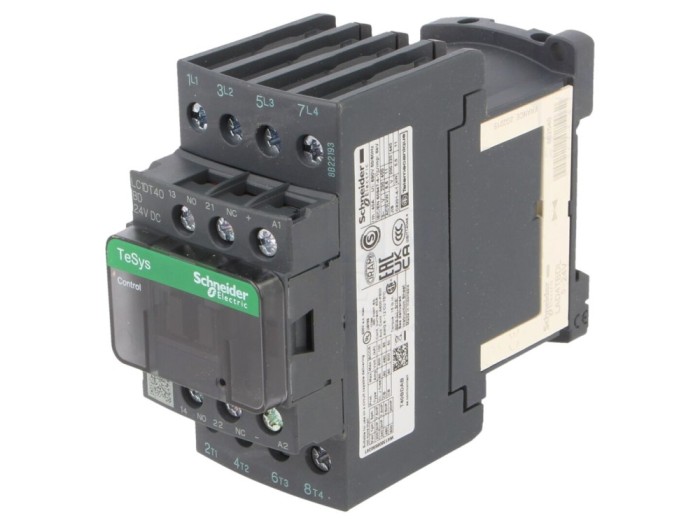 Contactor 4-polar 24VDC 40A