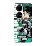 Husa compatibila cu Huawei Mate 40 model Boku no hero Midoriya Izuku, Silicon, TPU, Viceversa, Transparent, Carcasa