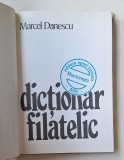 Dicționar filatelic &ndash; Marcel Dănescu, Sport-Turism 1979, copertă tare + supracopertă