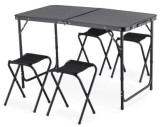 Set masa pliabila pentru camping cu 4 scaune CAMP 120 SET, MalTec 114012