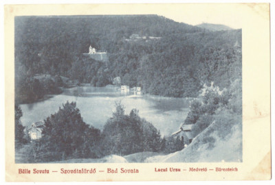 1722 - SOVATA, Mures, Ursu Lake, Romania - old postcard - unused - 1929 foto