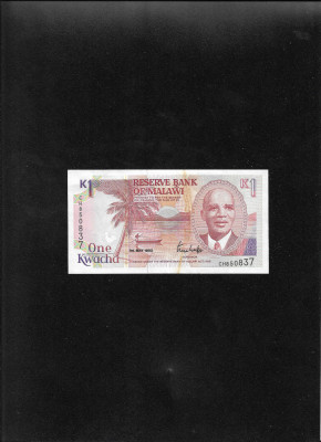 Malawi 1 kwacha 1992 seria850837 foto