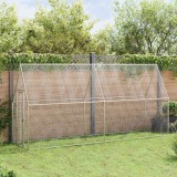 Cumpara ieftin Cotet pentru pasari, gri, 400x100x190 cm, otel galvanizat