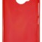 Husa silicon rosie (cu spate mat) pentru HTC One M9 Plus
