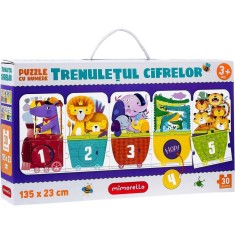 Puzzle Trenuletul cifrelor, 30 piese, 135 x 23 cm Mimorello EK6670 foto