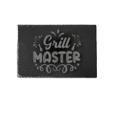 Platou ardezie inscriptionat Grill Master