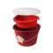 Galeată feeder Delphin Atoma COMBI 3v1, 13 litri, rosie, galeata + lighean + capac