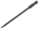 Bit Surubelniță Imbus HEX 2.5mm, Lungime 110mm, KING TONY - Prindere Sigură, Durabilitate Ridicată