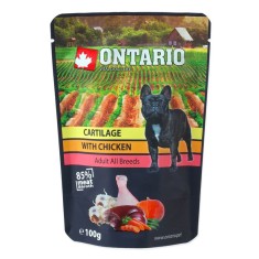 ONTARIO DOG Punga de cartilaj cu pui in supa 100 g foto