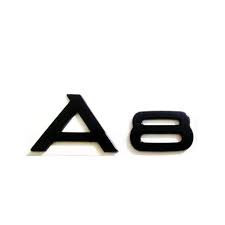 Emblema Audi A8 negru mat foto