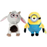 Set 2 jucarii din plus Unigoat si Stuart, 27 cm, Minions, Play By Play