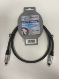Cablu audio digital optic Toslink HQ HQAS4623 / 0,75m (1631)