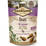 Recompense pentru caini Carnilove Semi-Moist Prepelita si Oregano 6 x200 g