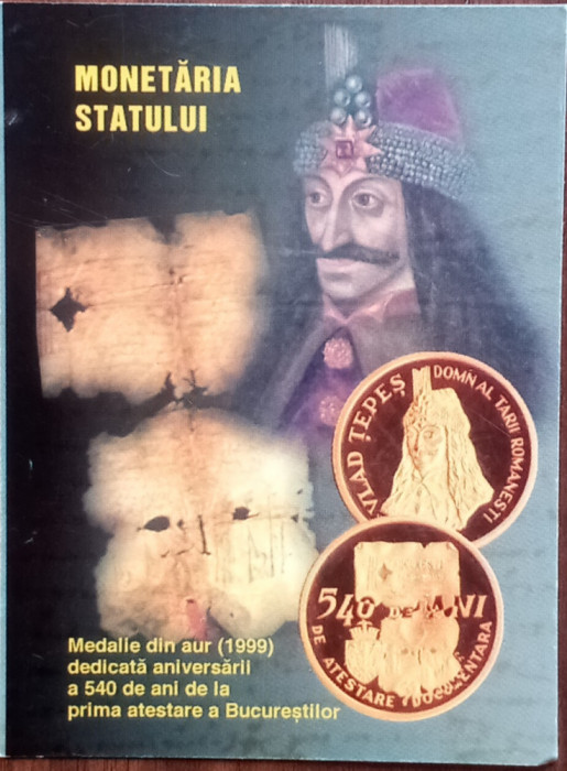 Calendar de buzunar - Monetaria Statului - Vlad Țepeș - 2000