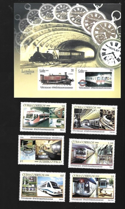 cuba locomative mnh