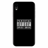 Husa silicon pentru Apple Iphone XR, Parental Advisory