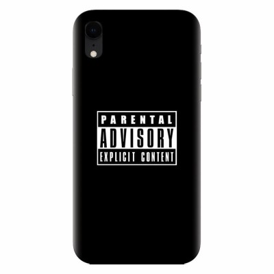 Husa silicon pentru Apple Iphone XR, Parental Advisory foto