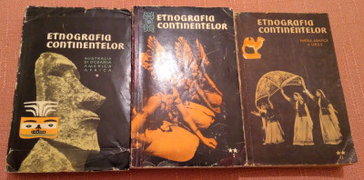 Etnografia continentelor 3 Volume. Editura Stiintifica, 1959 - S.P. Tolstov foto