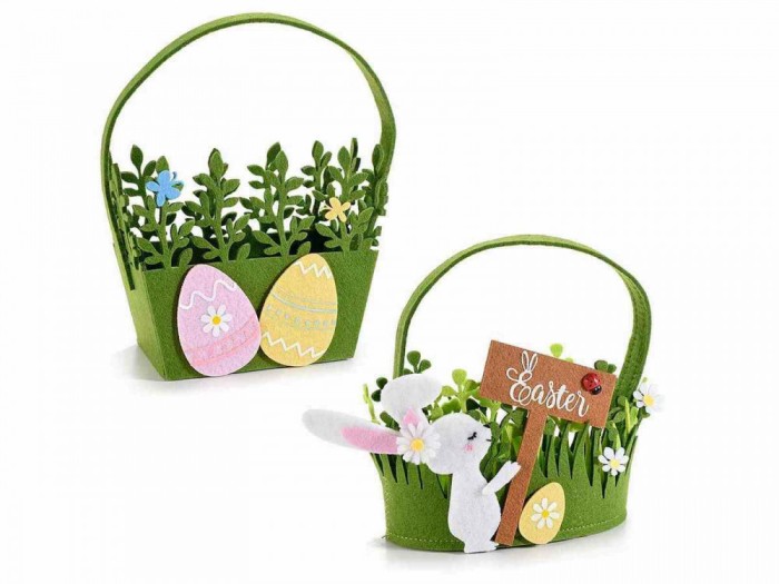 Set 2 cosulete din textil model Easter 16x8x26 cm