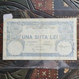 Romania Bancnota 100 lei 1907 , 12 aprilie , restaurata