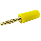 Borna tata, 2 mm, pe fir, plastic, galben, 122495