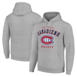 Montreal Canadiens hanorac de bărbați NHL Heather Gray Logo Pullover Hoodie - XL