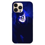 Husa compatibila cu Apple iPhone 15 Pro Max model Ghost rider, Silicon, TPU, Viceversa, Transparent, Carcasa