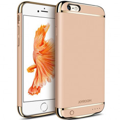 Husa Baterie Ultraslim iPhone 6/6s, iUni Joyroom 2500mAh, Gold foto