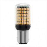 Bec Led Auto Techstar&reg; BAY15D, 1157, Galben, 12V, 21W, 800 lm, Argintiu