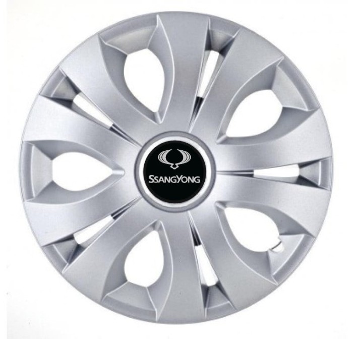 Set 4 Capace Roti Autohelix MSA&reg; potrivite jantelor de 14 inch, Compatibil Cu SsangYong, model Top Gray