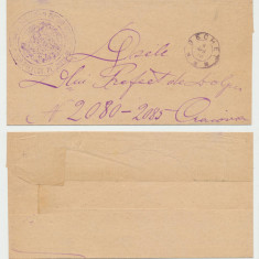 OLTENIA 1890 plic oficial Bechet spre Craiova stampila Plasa Jiului de Jos